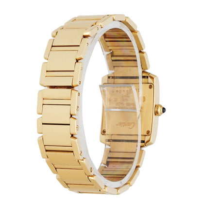 Cartier Tank Francaise 1820 18K Yellow Gold Ladies Watch - Wristwatch