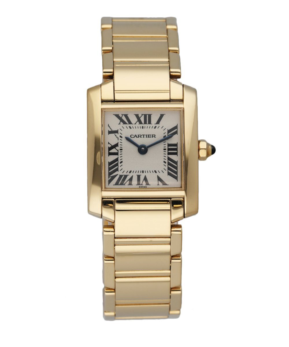 Cartier Tank Francaise 1820 18K Yellow Gold Ladies Watch - Wristwatch