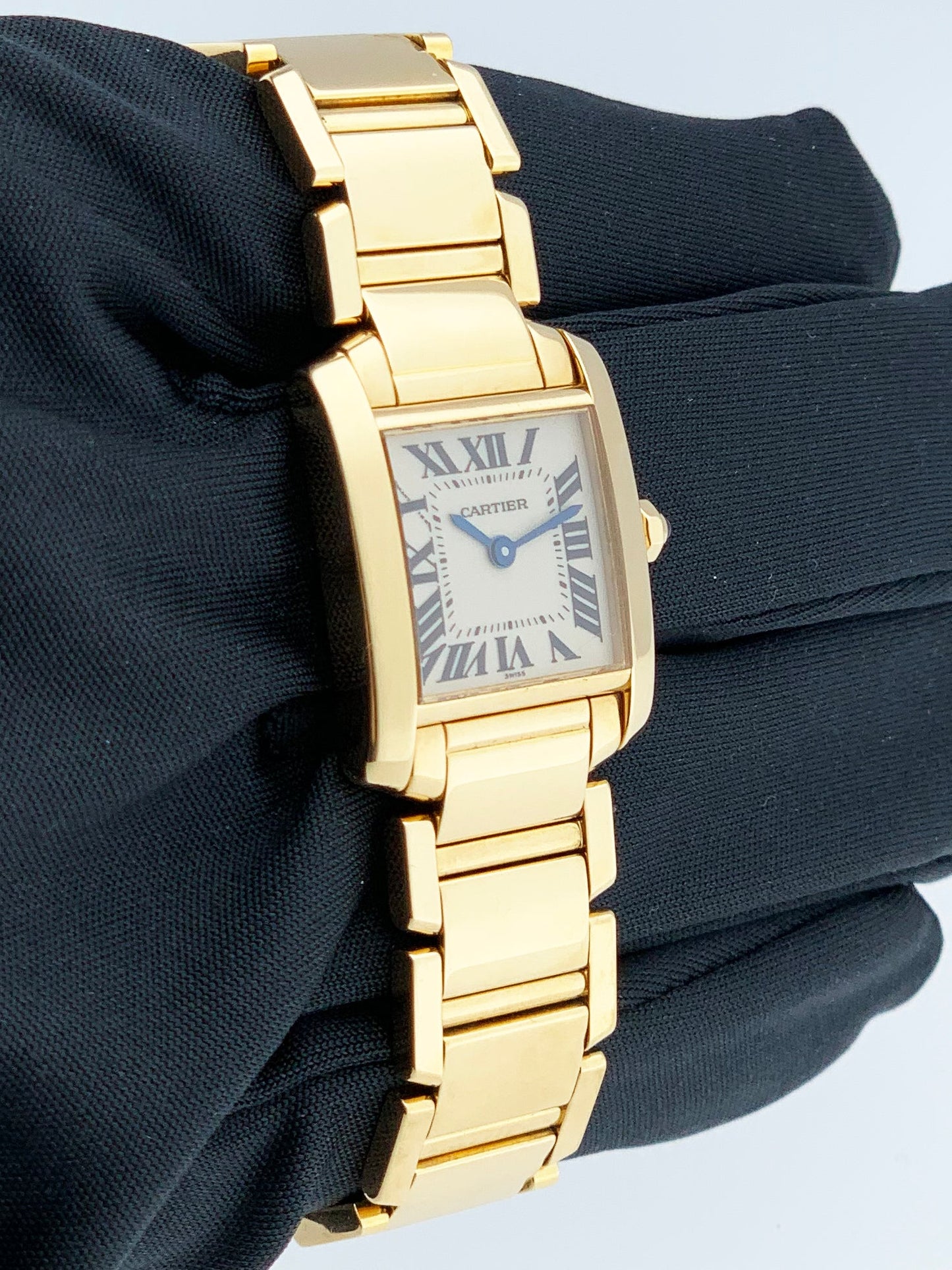 Cartier Tank Francaise 1820 18K Yellow Gold Ladies Watch - Wristwatch