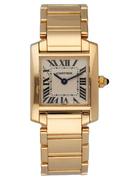 Cartier Tank Francaise 1820 18K Yellow Gold Ladies Watch Box & Papers - Virtual