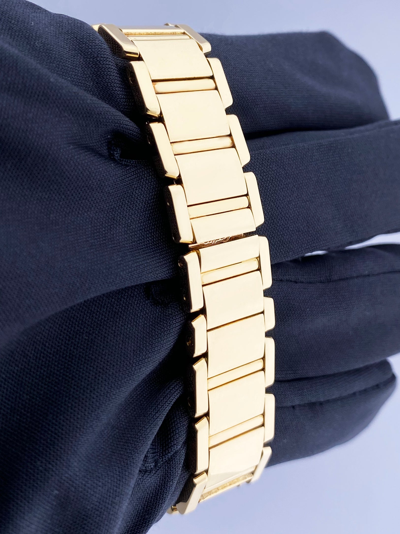 Cartier Tank Francaise 1820 18K Yellow Gold Ladies Watch Box & Papers - Virtual