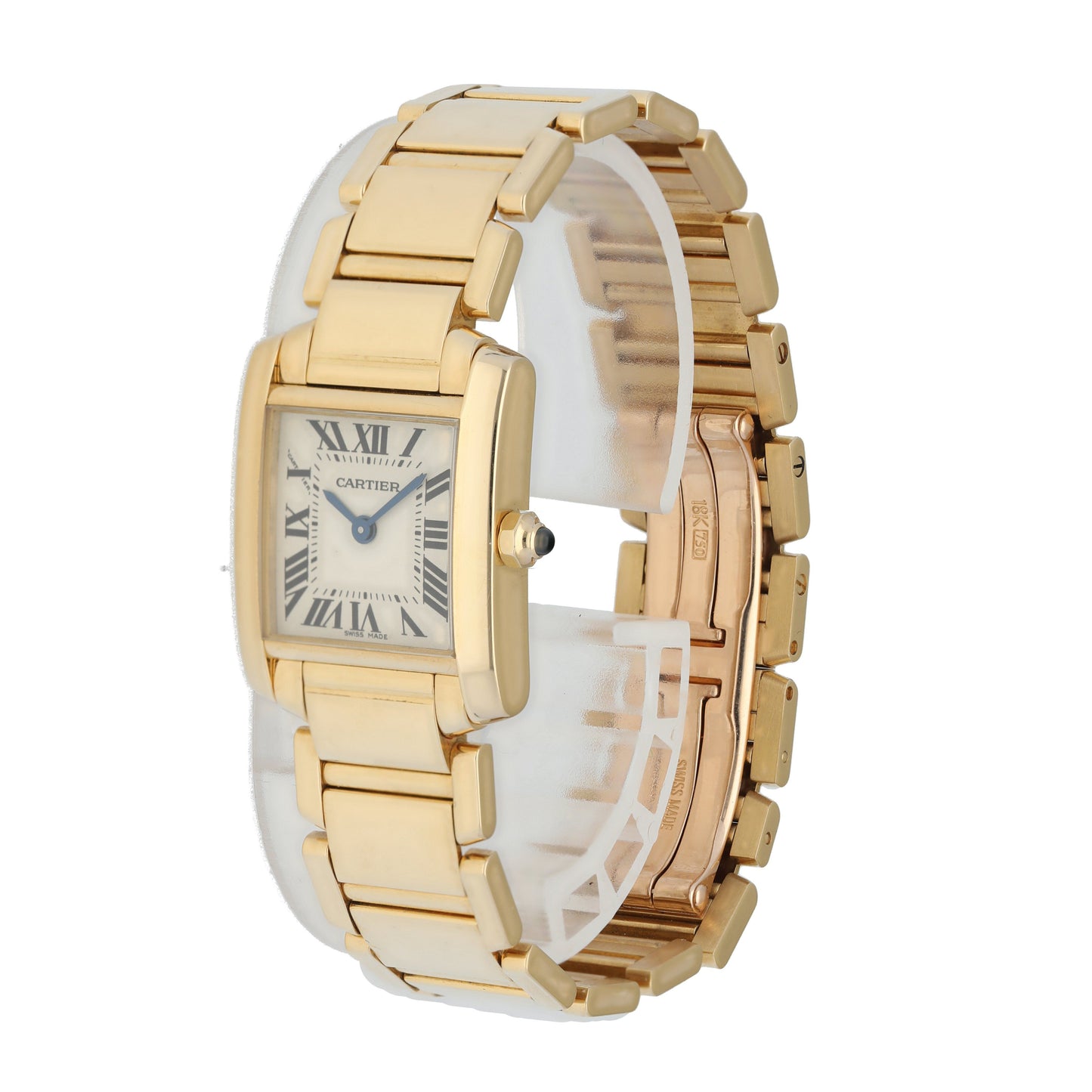 Cartier Tank Francaise 1820 Yellow Gold Ladies Watch - Virtual