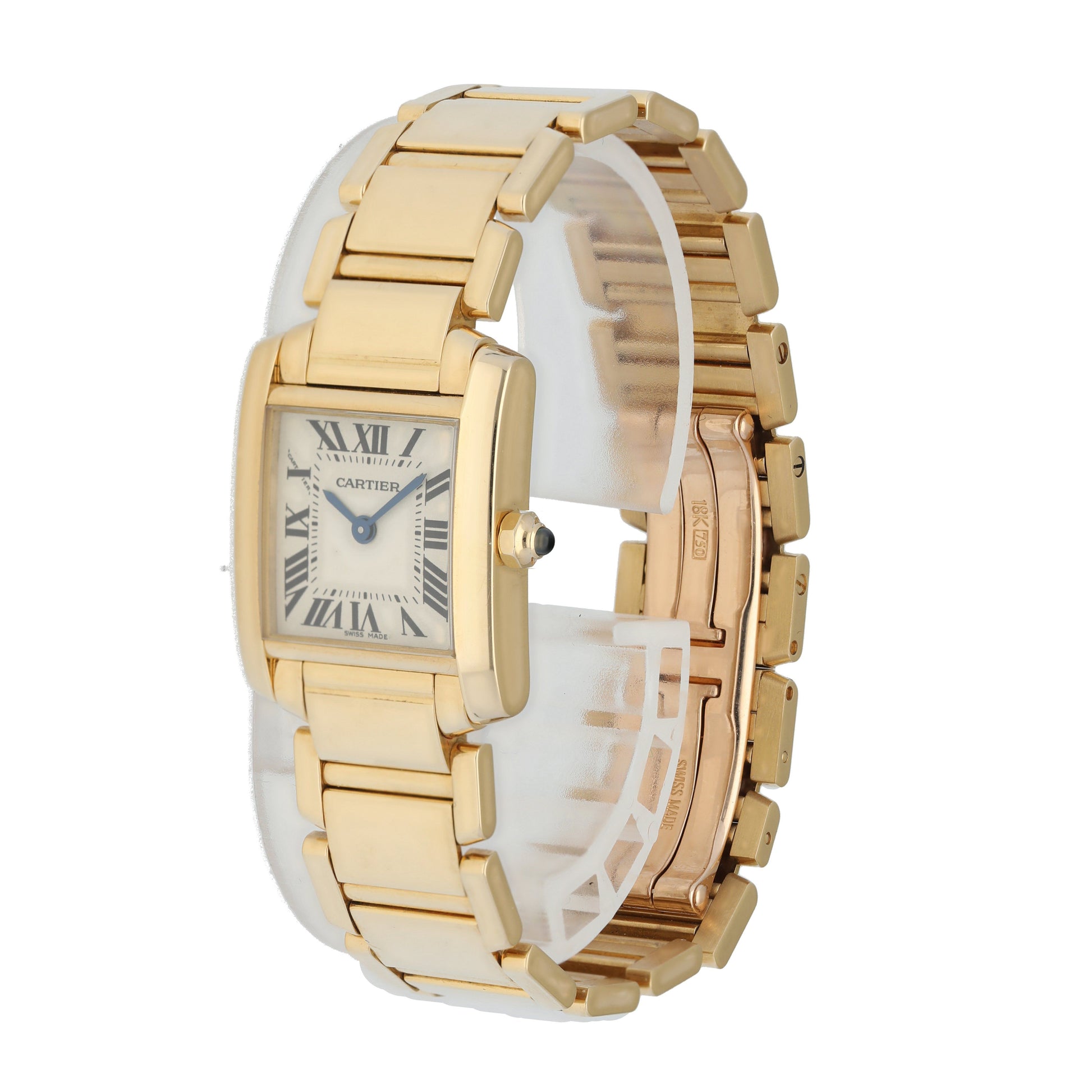 Cartier Tank Francaise 1820 Yellow Gold Ladies Watch - Virtual