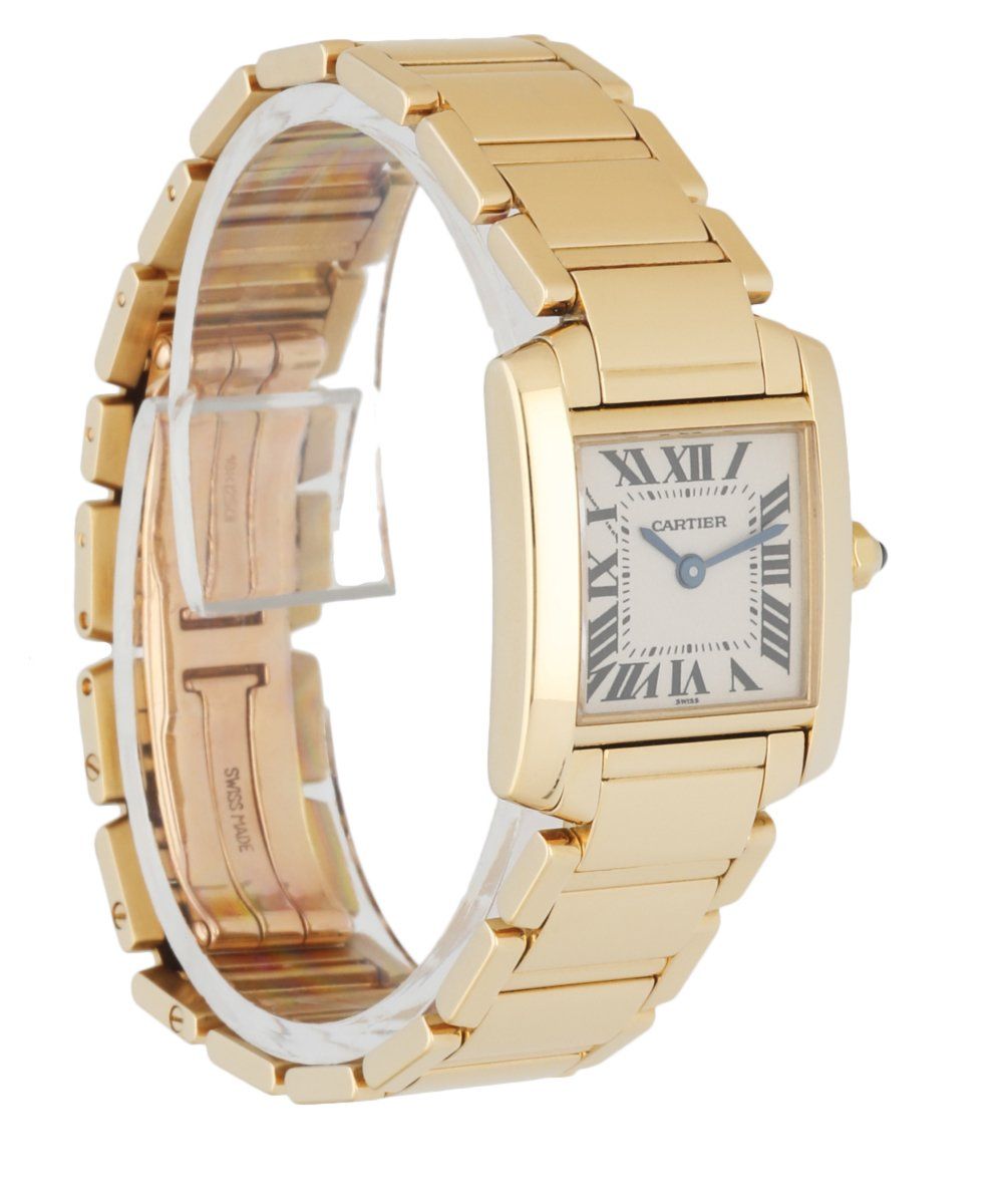 Cartier Tank Francaise 1820 Yellow Gold Ladies Watch - Wristwatch