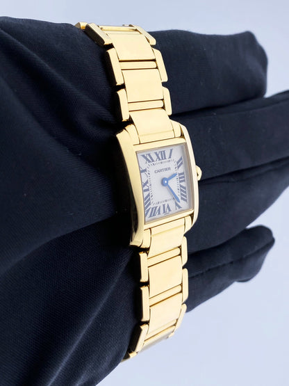 Cartier Tank Francaise W50002N2 Yellow Gold Ladies Watch - Virtual