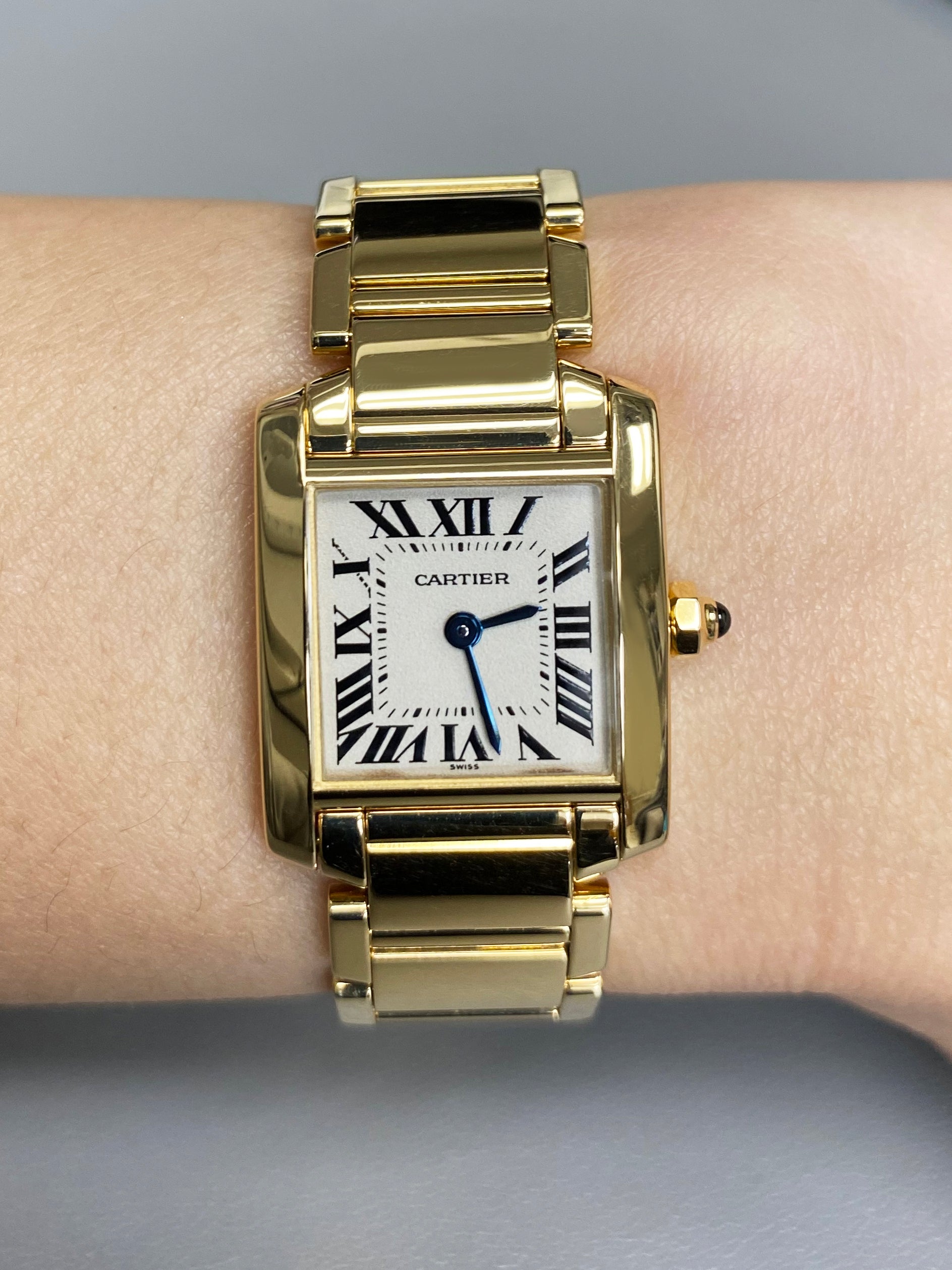 Cartier Tank Francaise W50002N2 Yellow Gold Ladies Watch - Virtual