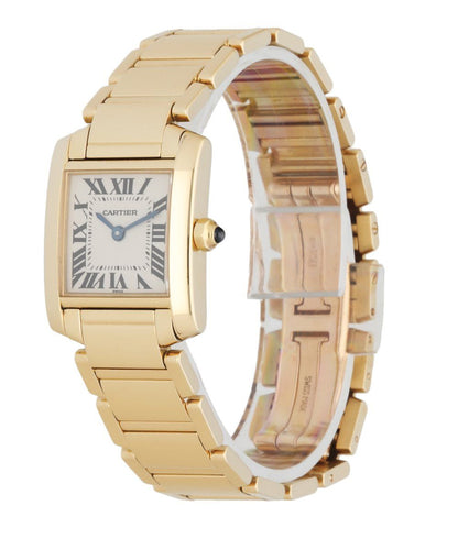Cartier Tank Francaise 1820 Yellow Gold Ladies Watch - Wristwatch