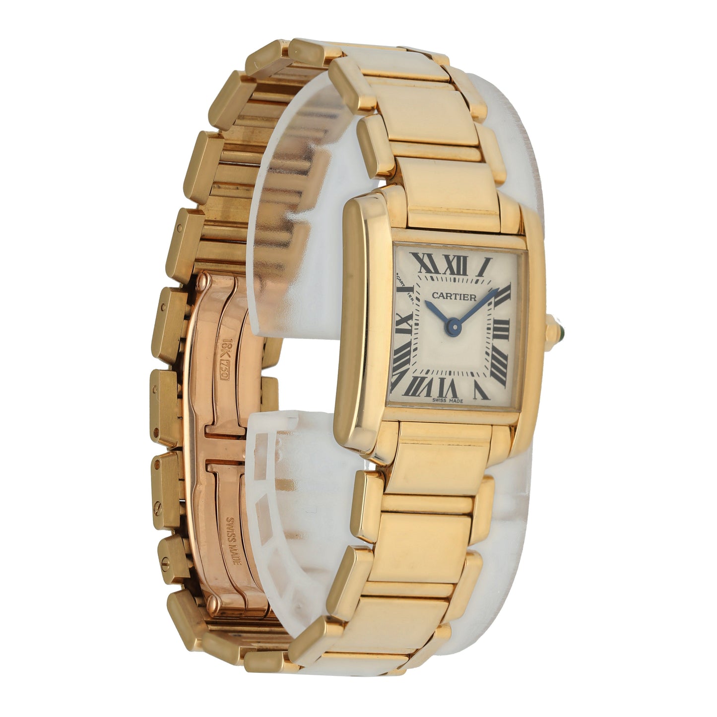 Cartier Tank Francaise 1820 Yellow Gold Ladies Watch - Virtual
