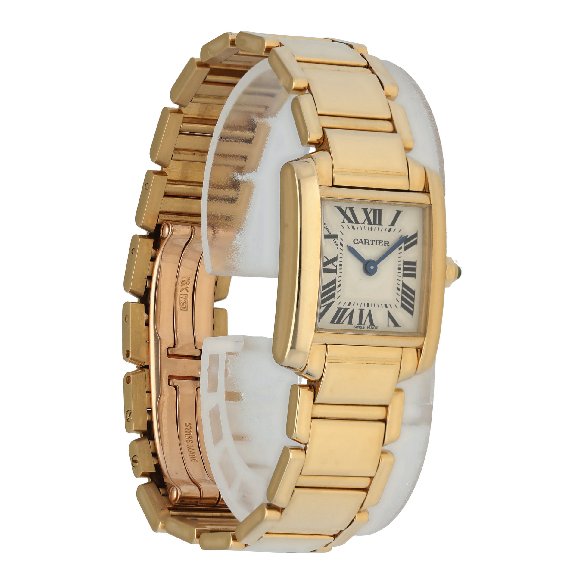 Cartier Tank Francaise 1820 Yellow Gold Ladies Watch - Virtual