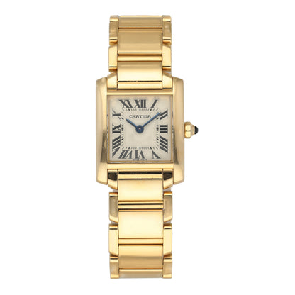 Cartier Tank Francaise 1820 Yellow Gold Ladies Watch - Virtual