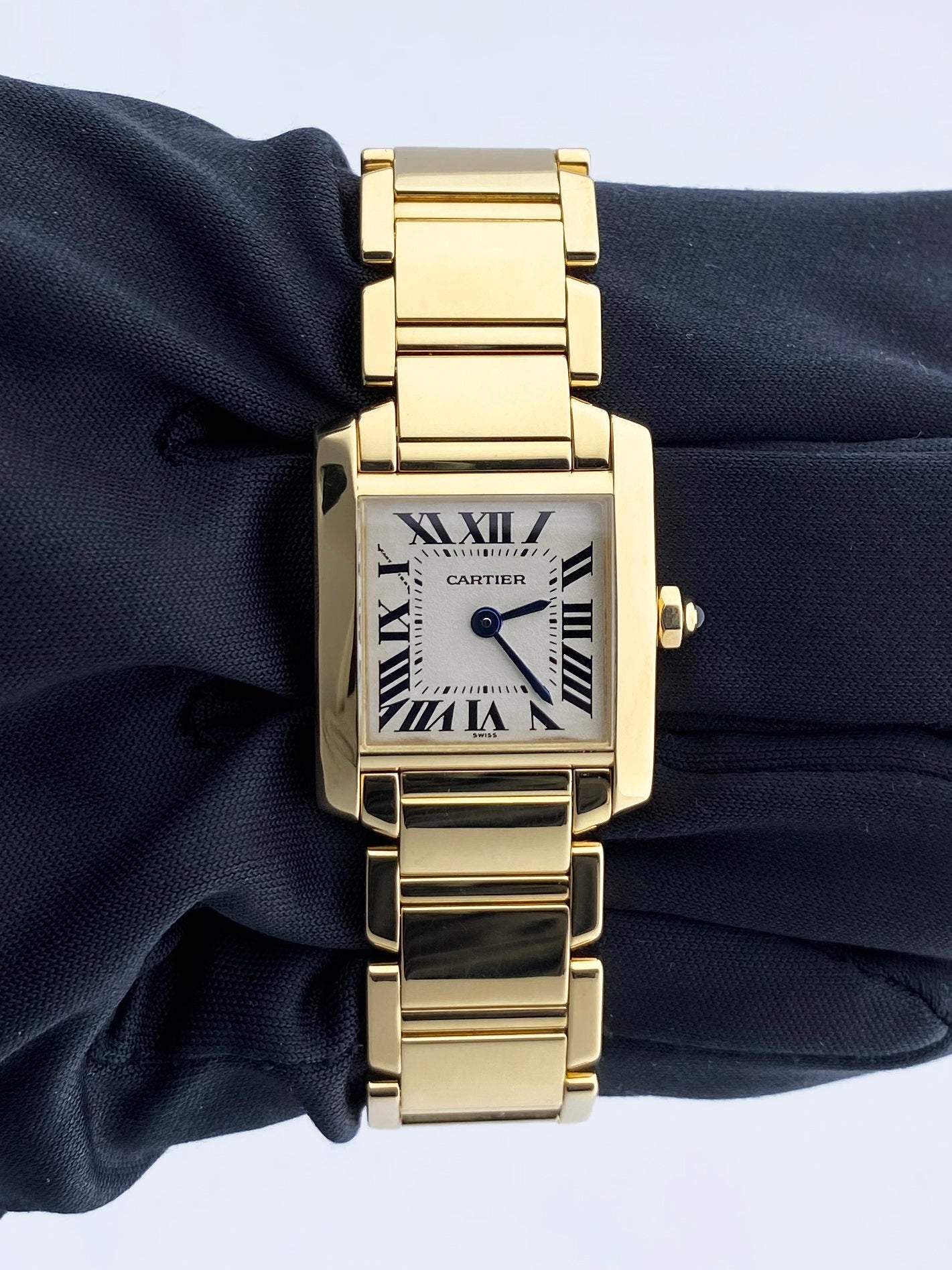 Cartier Tank Francaise W50002N2 Yellow Gold Ladies Watch - Virtual
