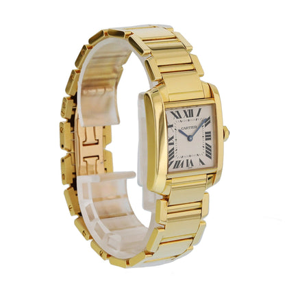 Cartier Tank Francaise 1821 Midsize Ladies Watch Box Papers - Virtual
