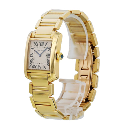 Cartier Tank Francaise 1821 Midsize Ladies Watch Box Papers - Virtual