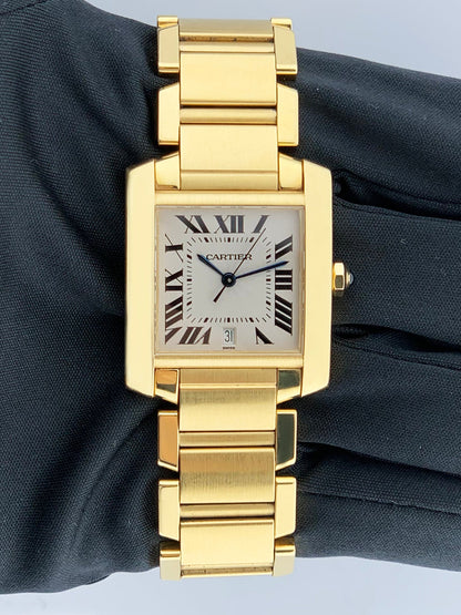 Cartier Tank Francaise 1840 18K Yellow Gold Mens Watch - Virtual