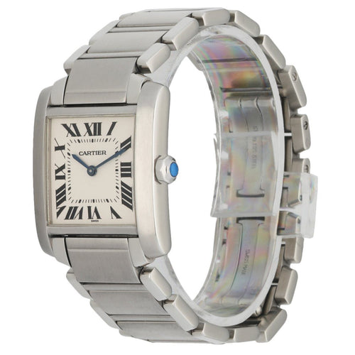 Cartier Tank Francaise 2301 Stainless Steel Ladies Watch
