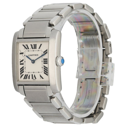 Cartier Tank Francaise 2301 Stainless Steel Ladies Watch