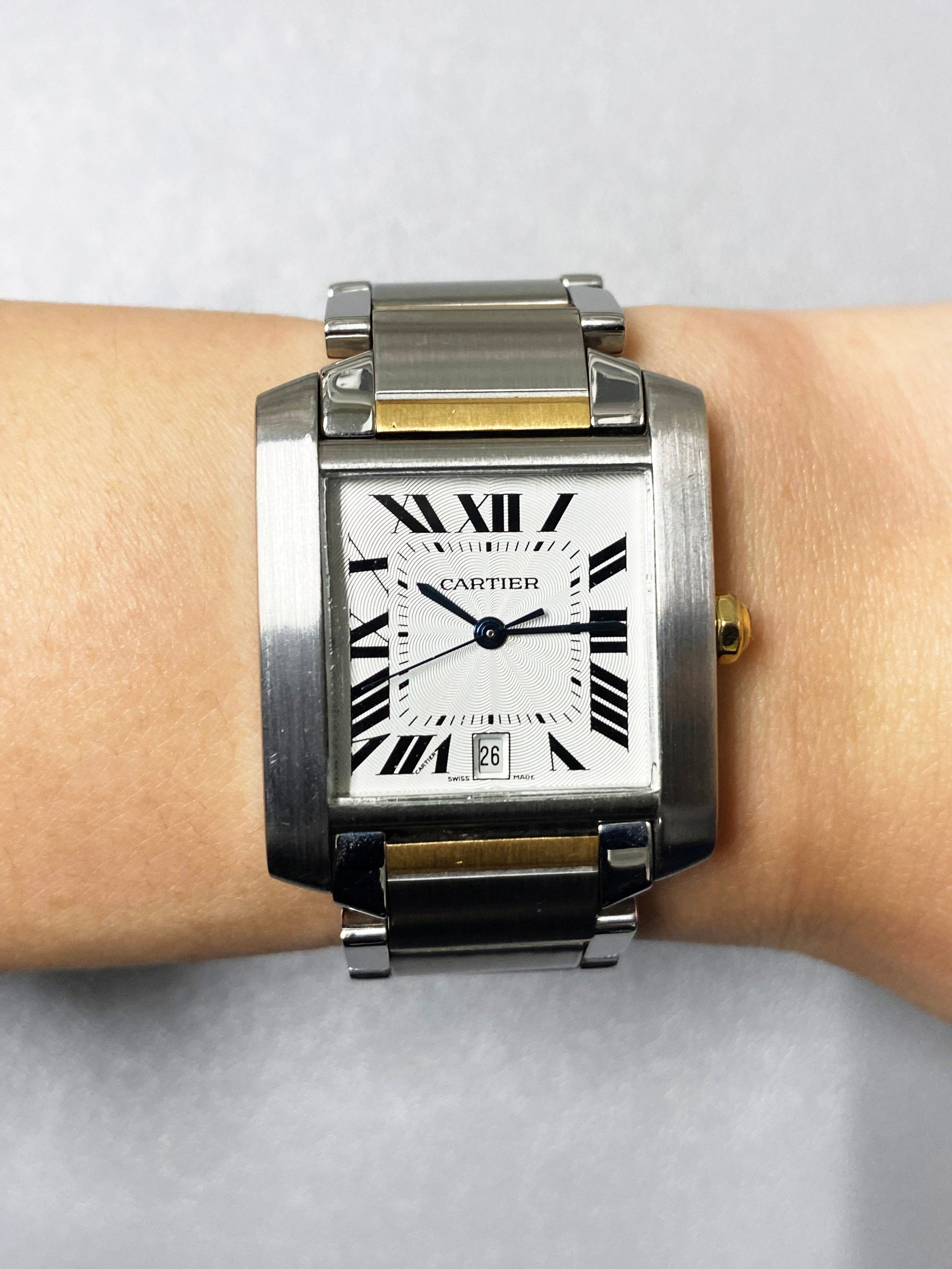 Cartier Tank Francaise 2302 Two Tone Automatic Large Men’s Watch - Virtual