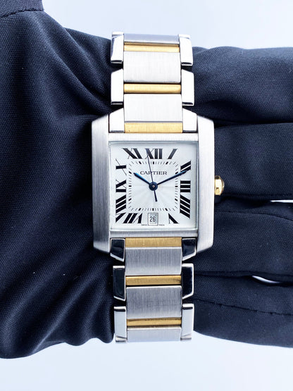 Cartier Tank Francaise 2302 Two Tone Automatic Large Men’s Watch - Virtual