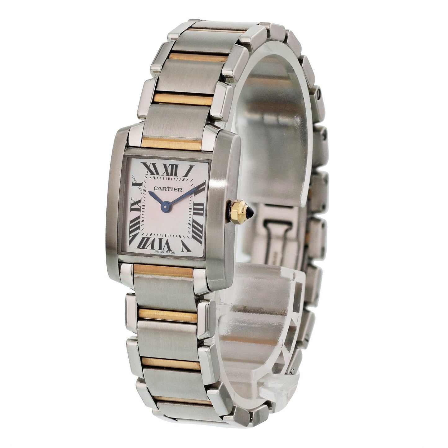 Cartier Tank Francaise 2384 MOP Dial Ladies Watch - Virtual