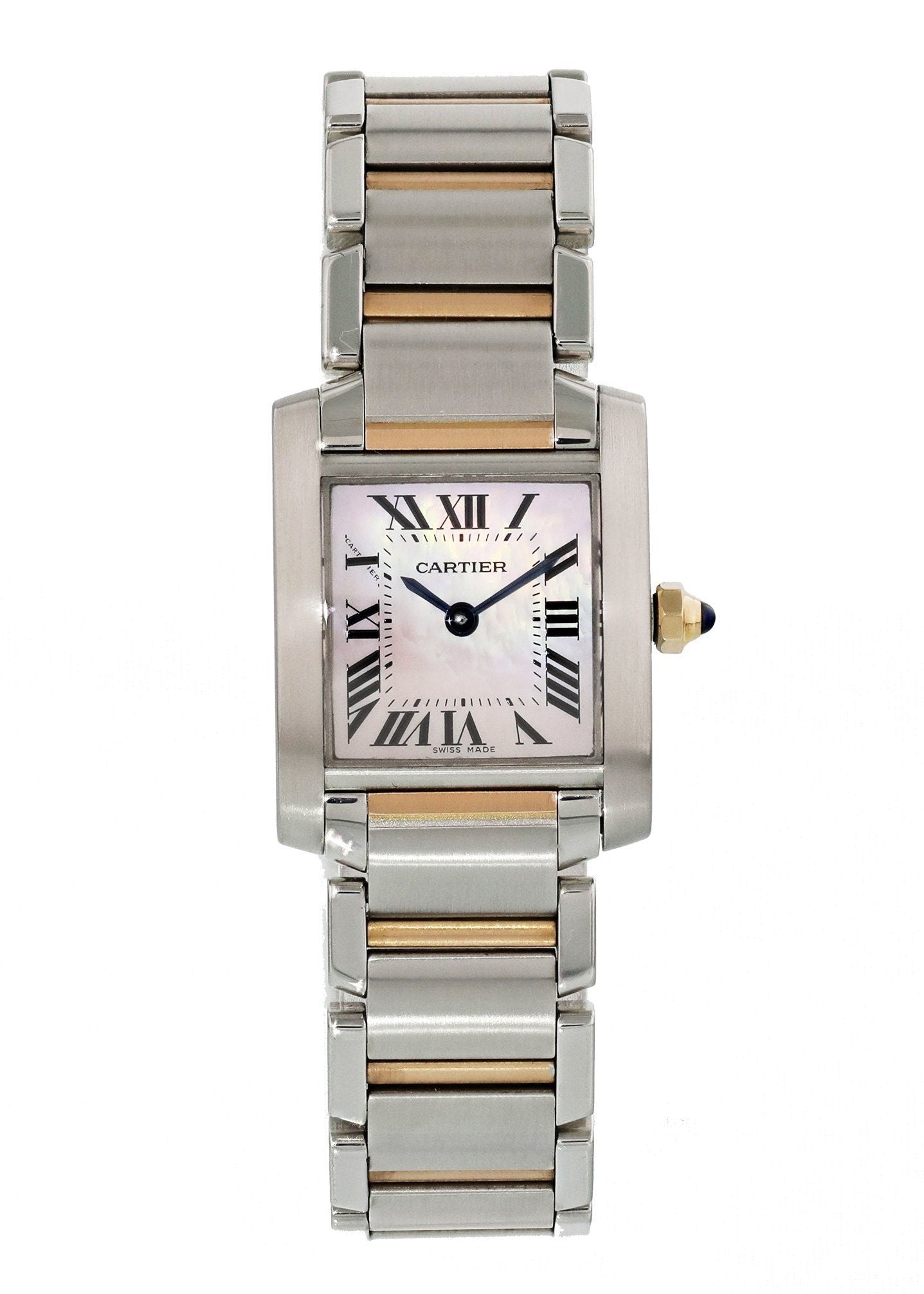 Cartier Tank Francaise 2384 MOP Dial Ladies Watch - Virtual