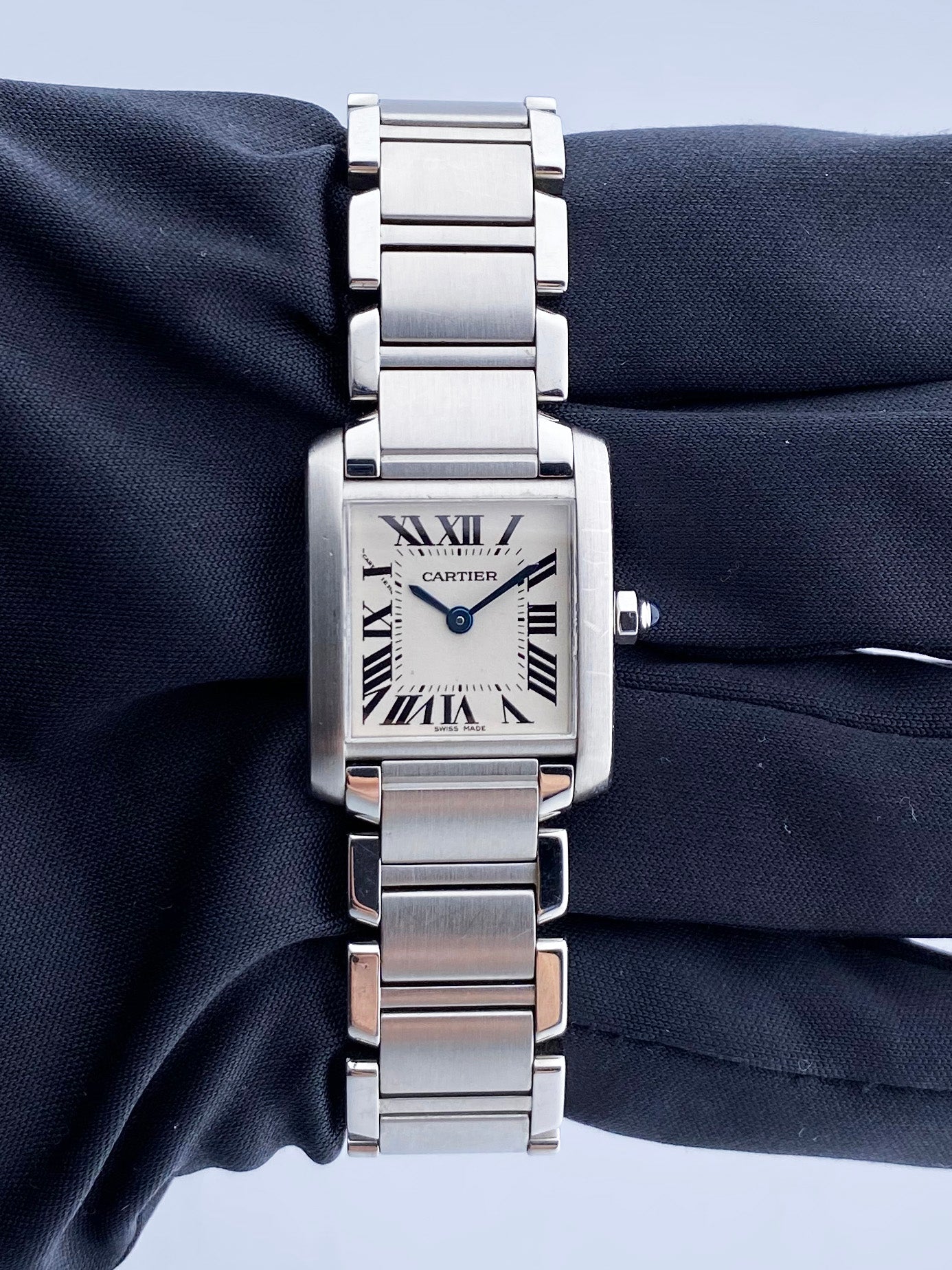 Cartier Tank Francaise 2384 Stainless Steel Ladies Watch