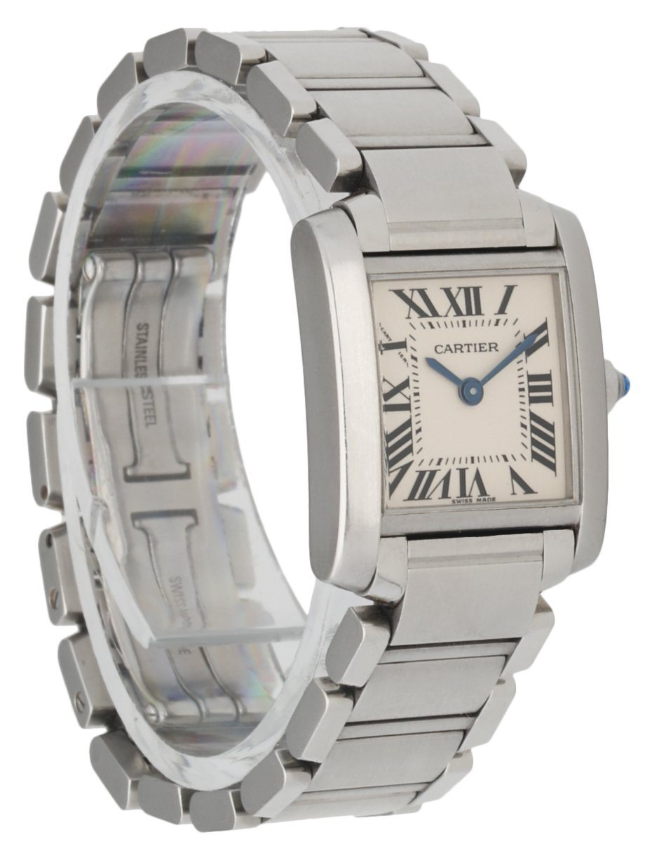 Cartier Tank Francaise 2384 Stainless Steel Ladies Watch