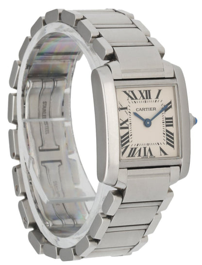 Cartier Tank Francaise 2384 Stainless Steel Ladies Watch