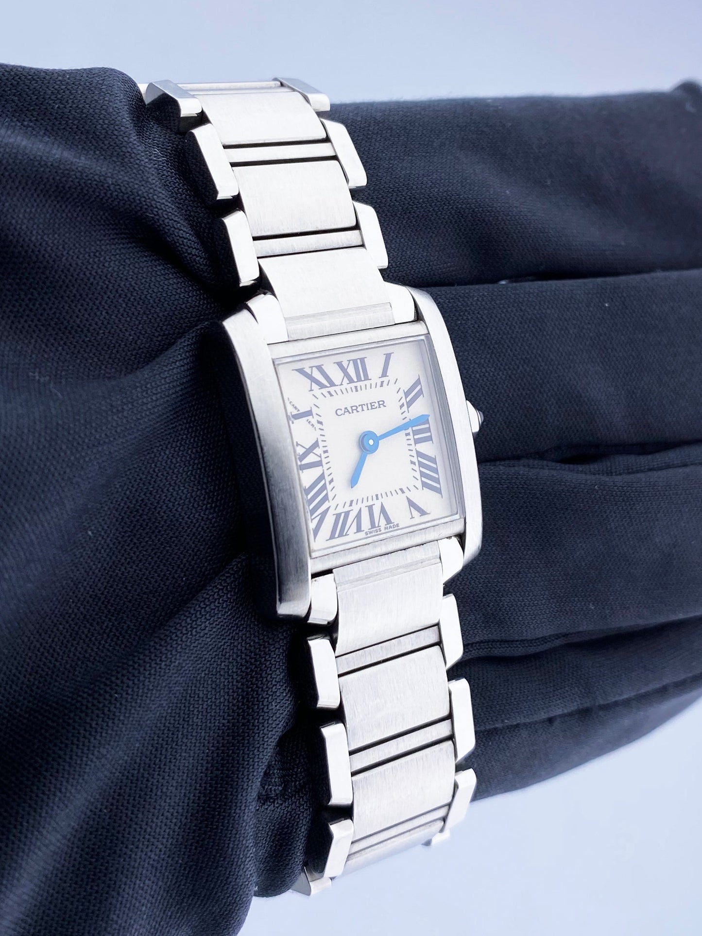 Cartier Tank Francaise 2384 Stainless Steel Ladies Watch