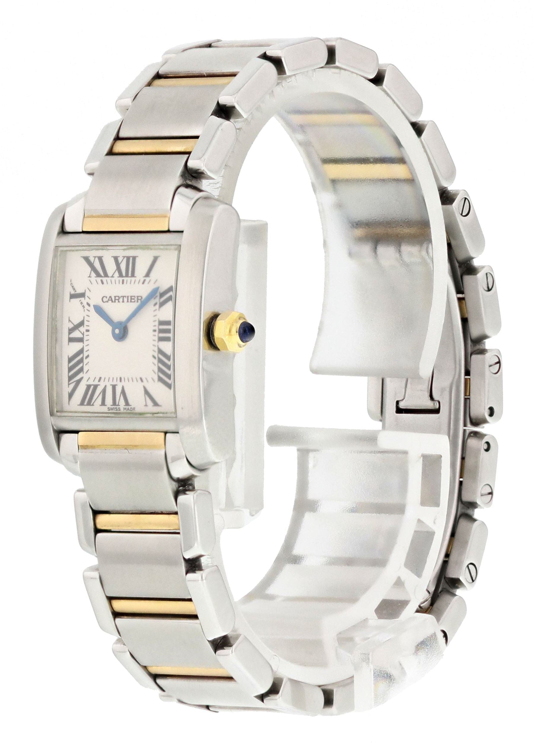 Cartier Tank Francaise 2384 Two Tone Ladies Watch - Wristwatch