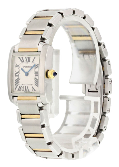 Cartier Tank Francaise 2384 Two Tone Ladies Watch - Wristwatch