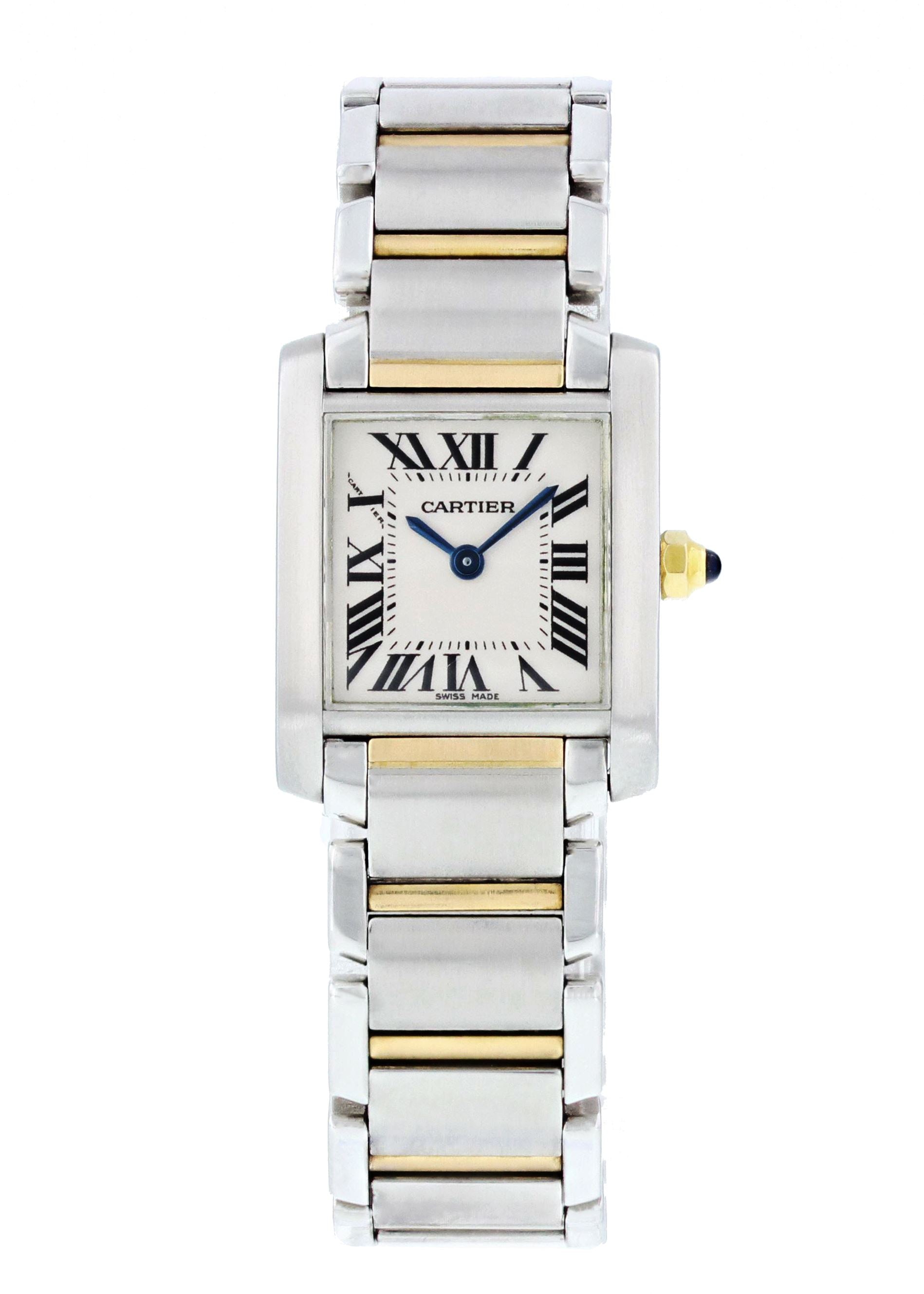 Cartier Tank Francaise 2384 Two Tone Ladies Watch - Wristwatch