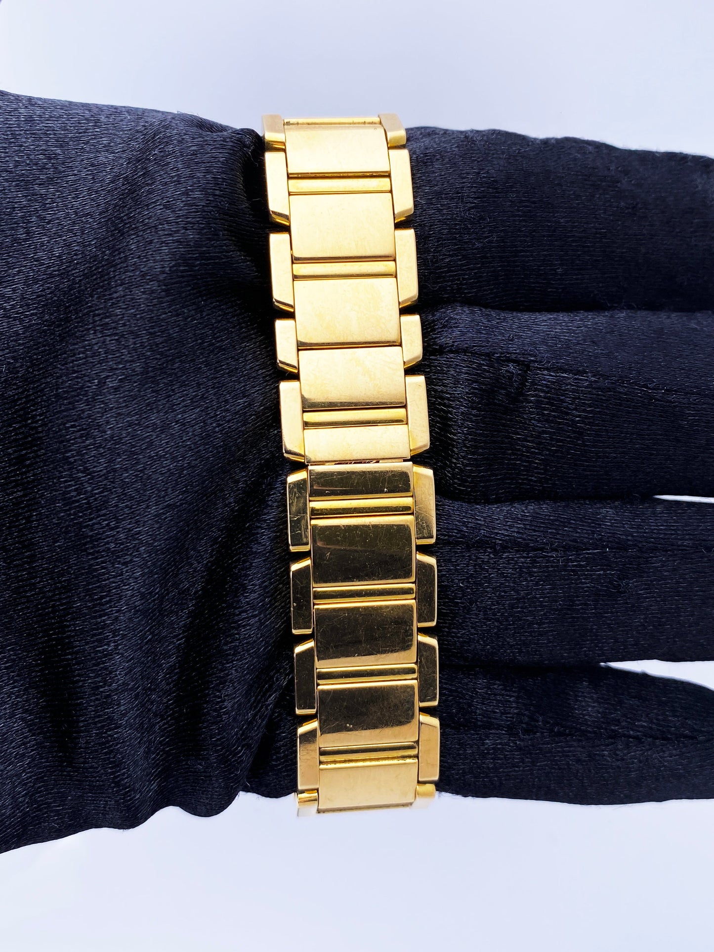 Cartier Tank Francaise 2385 18k Yellow Gold Diamond Ladies Watch