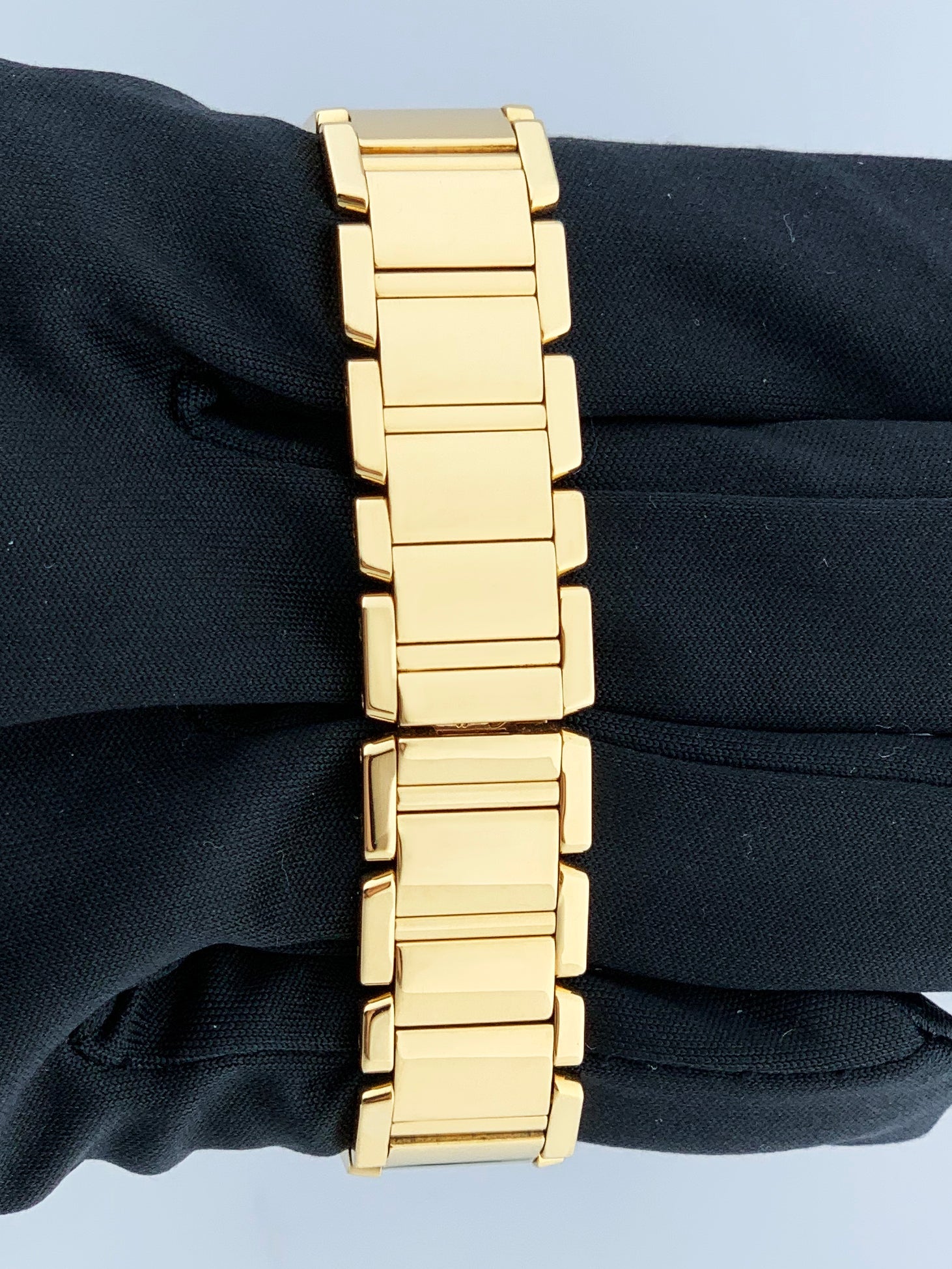 Cartier Tank Francaise 2385 18k Yellow Gold Diamond Ladies Watch - Wristwatch