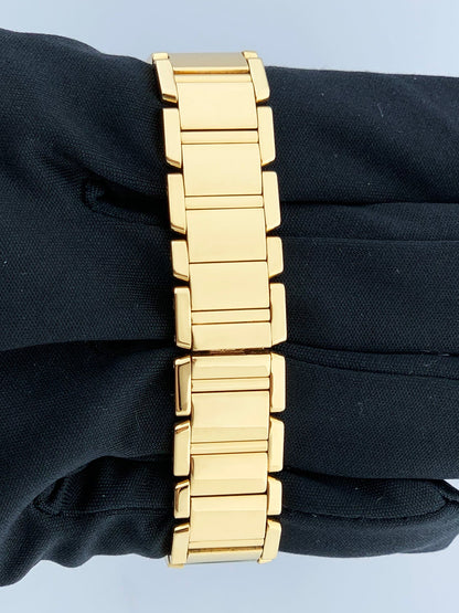 Cartier Tank Francaise 2385 18k Yellow Gold Diamond Ladies Watch - Wristwatch