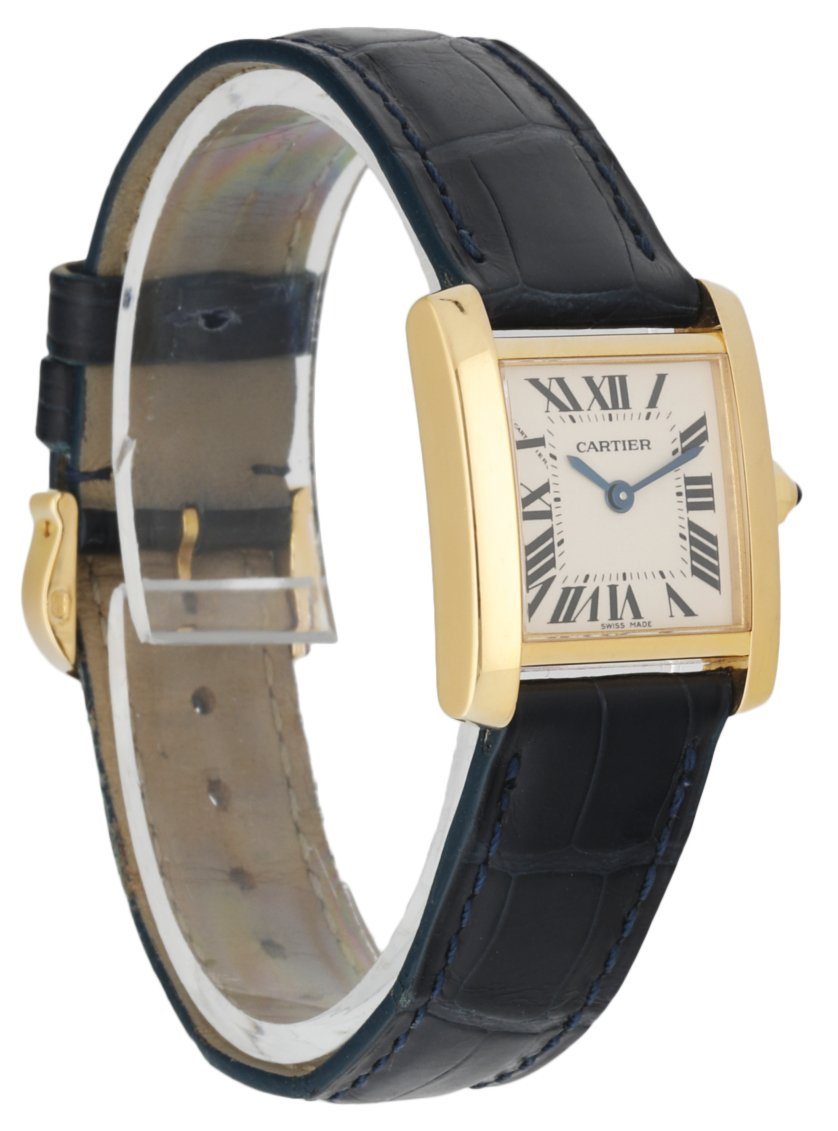 Cartier Tank Francaise 2385 18k Yellow Gold Ladies Watch - Wristwatch
