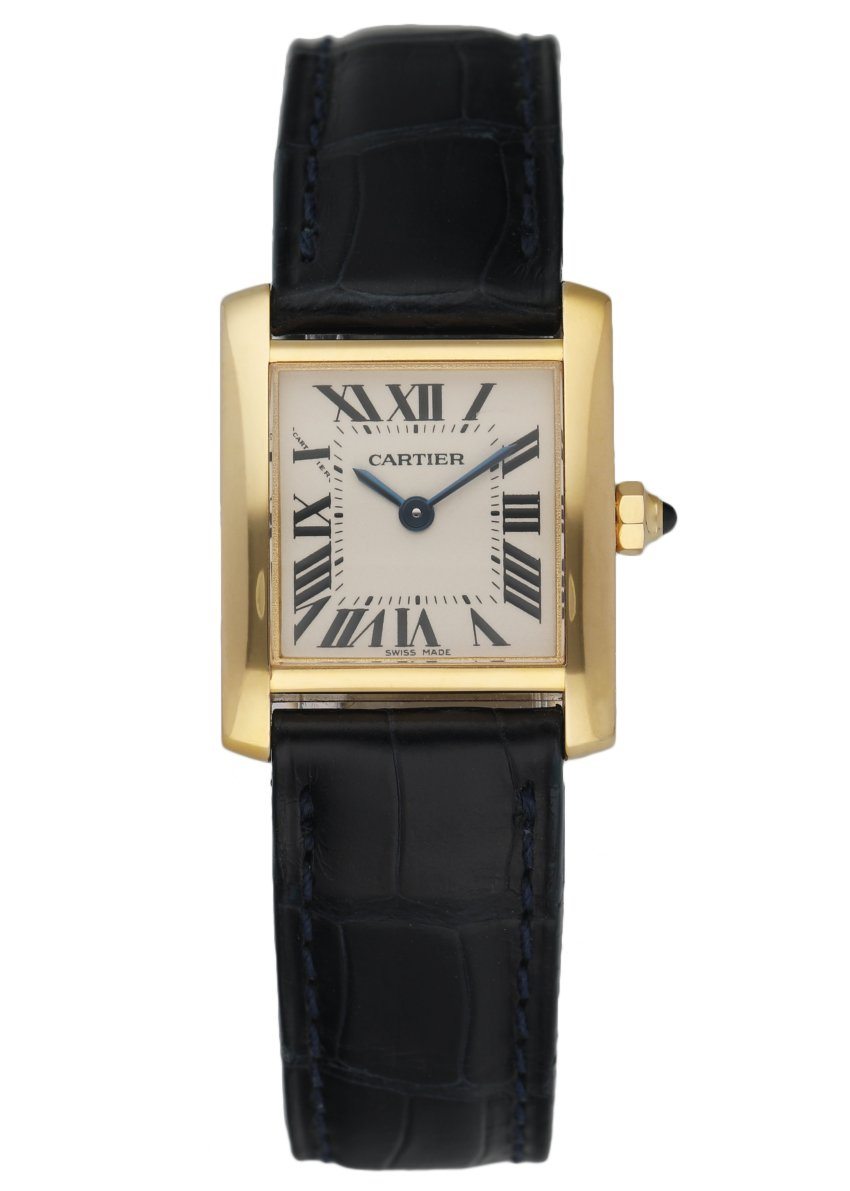 Cartier Tank Francaise 2385 18k Yellow Gold Ladies Watch - Wristwatch
