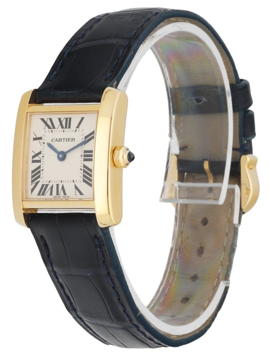 Cartier Tank Francaise 2385 18k Yellow Gold Ladies Watch - Wristwatch