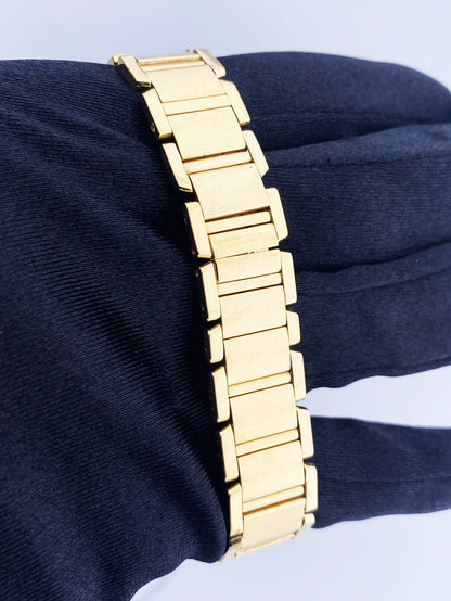 Cartier Tank Francaise 2385 Diamond 18k Yellow Gold Ladies Watch