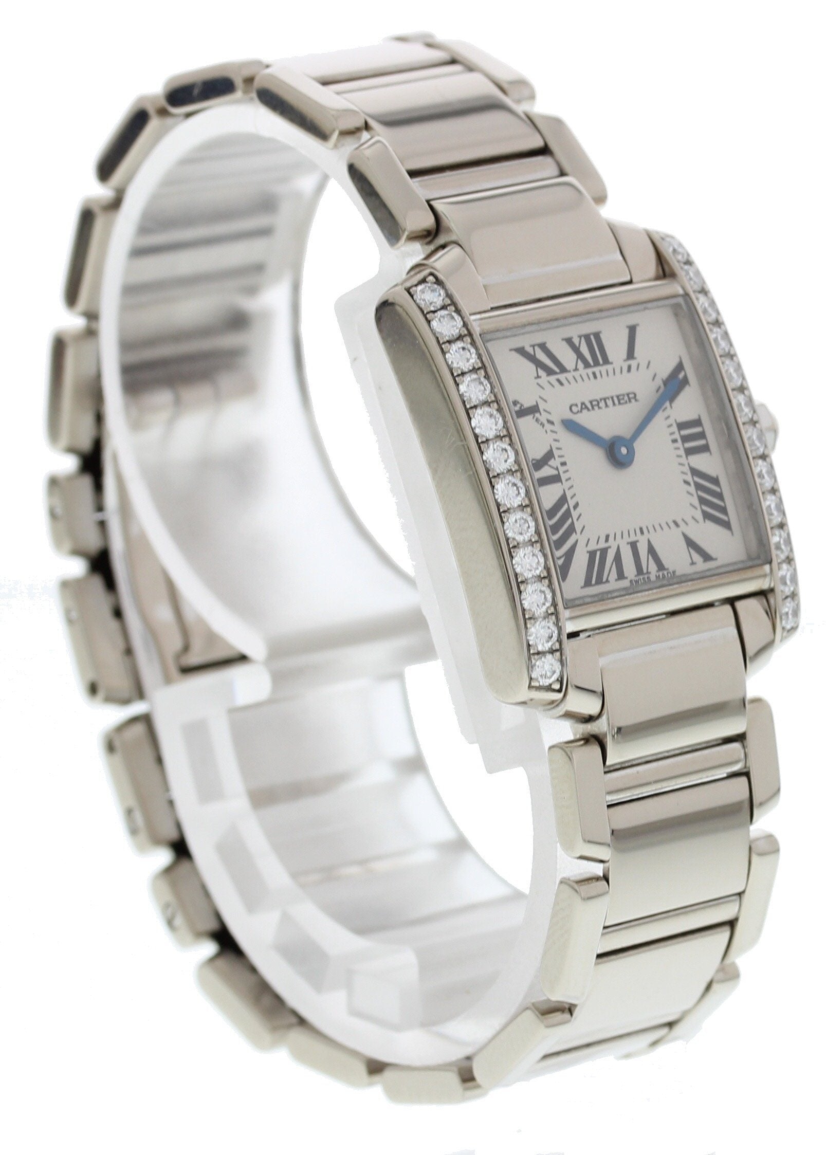 Cartier Tank Francaise 2403 18k White Gold & Diamonds - Virtual