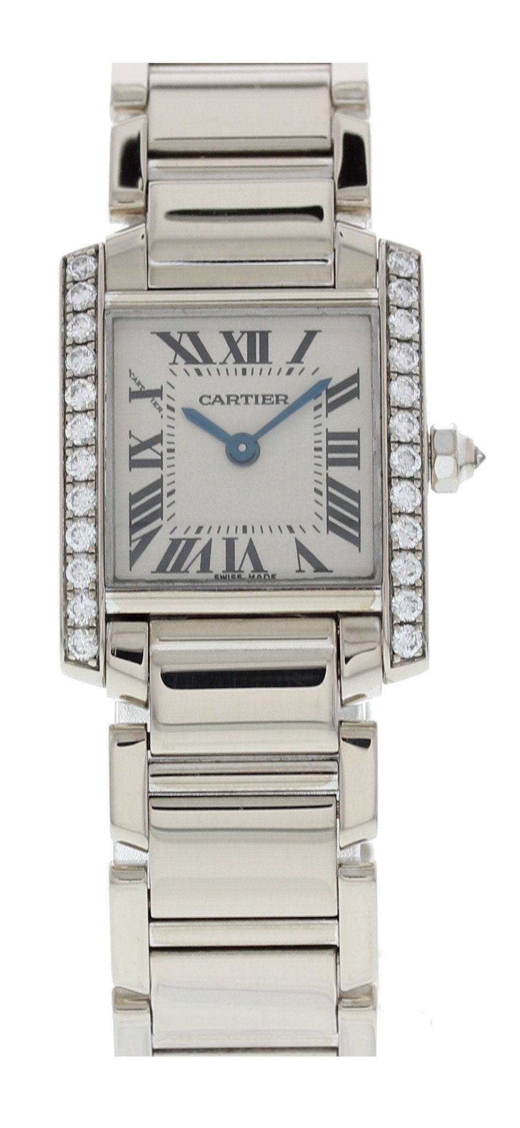 Cartier Tank Francaise 2403 18k White Gold & Diamonds - Virtual