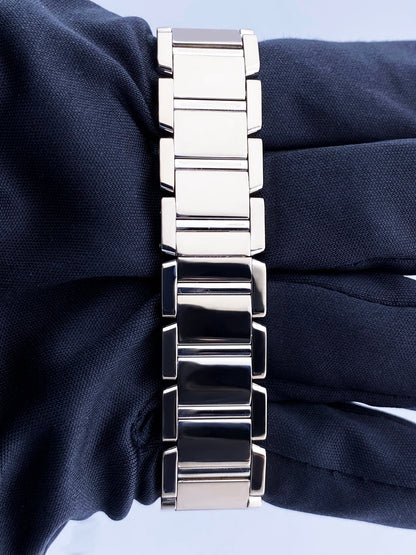 Cartier Tank Francaise 2403 18K White Gold Ladies Watch - Wristwatch