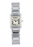 Cartier Tank Francaise 2403 White Gold Diamond Watch - Virtual
