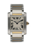 Cartier Tank Francaise 2465 Ladies Midsize Two Tone Watch Box Papers - Wristwatch