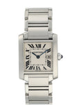Cartier Tank Francaise 2465 Ladies Midsize Watch Box Papers - Wristwatch