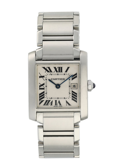 Cartier Tank Francaise 2465 Ladies Midsize Watch Box Papers - Wristwatch