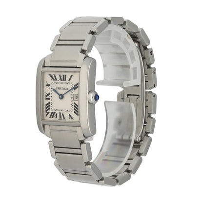 Cartier Tank Francaise 2465 Ladies Midsize Watch Box Papers - Wristwatch