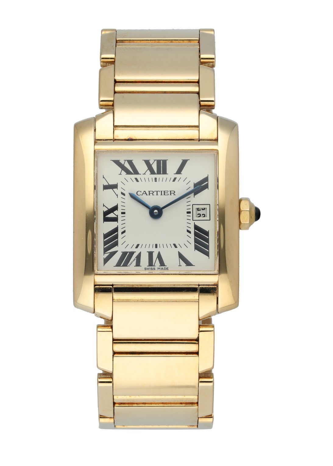Cartier Tank Francaise 2466 Yellow Gold Ladies Watch - Virtual
