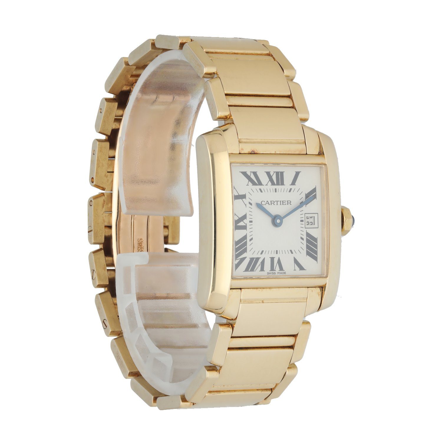 Cartier Tank Francaise 2466 Yellow Gold Ladies Watch - Virtual