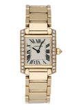 Cartier Tank Francaise 2793 18k Rose Gold & Diamond Ladies Watch - Wristwatch