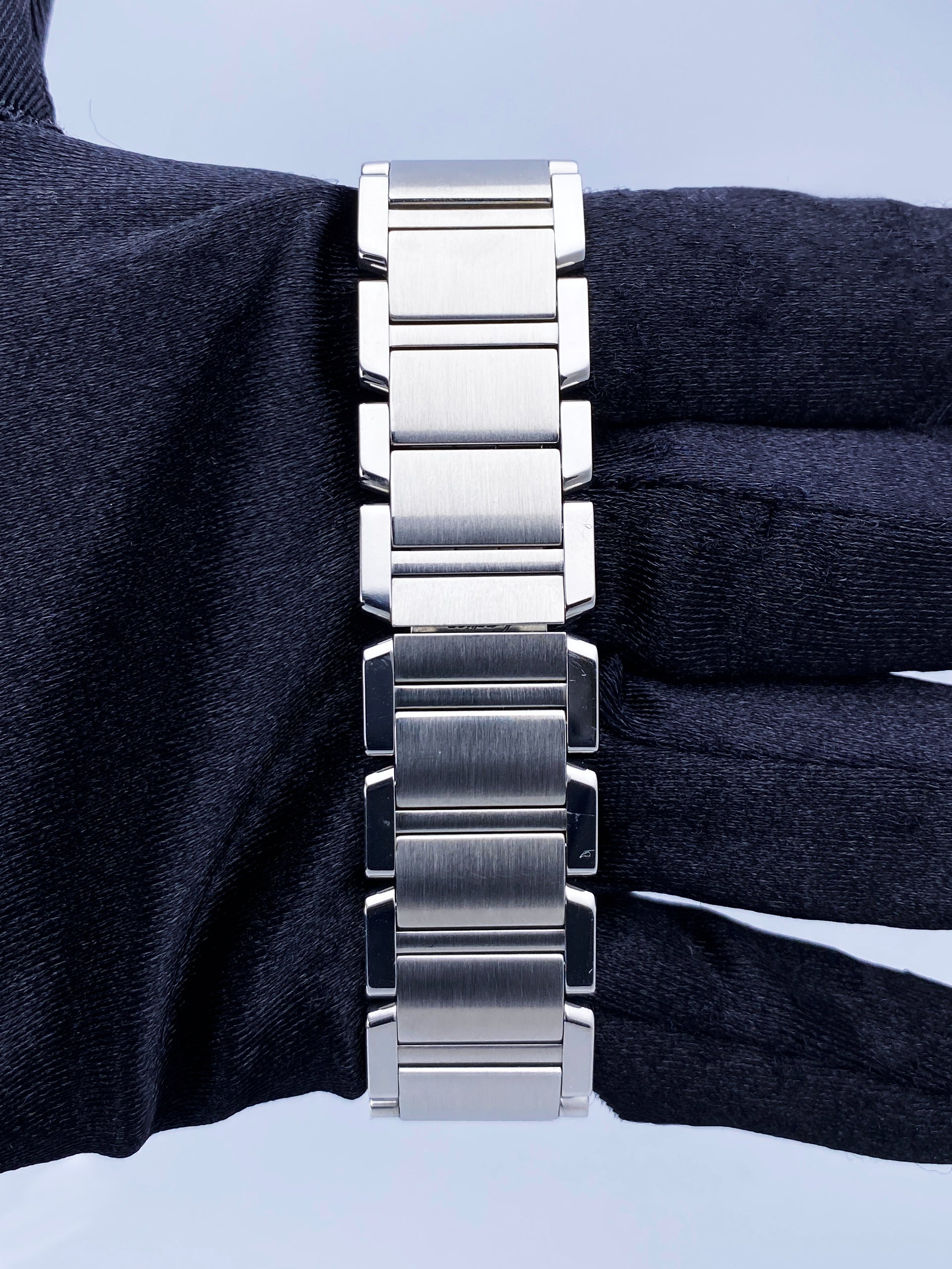 Cartier Tank Francaise 3751 Diamond Midsize Ladies Watch Box Papers